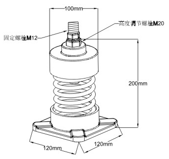 JL型彈簧減振器結(jié)構(gòu)圖